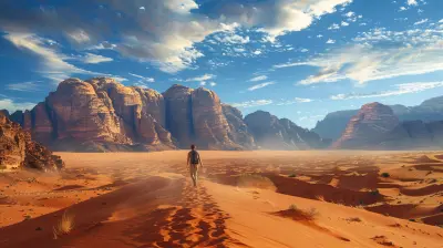 Journey Through Uncharted Desert Landscapes And Oases