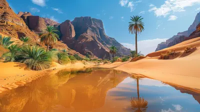 Journey Through Uncharted Desert Landscapes and Oases