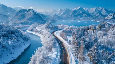 Snow Capped Peaks And Serpentine Roads Winter Wonderland Road Trips